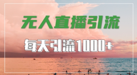 抖音快手视频号全平台通用，无人直播引流法，超暴力引流1000+高质量精准创业粉【揭秘】-易创云