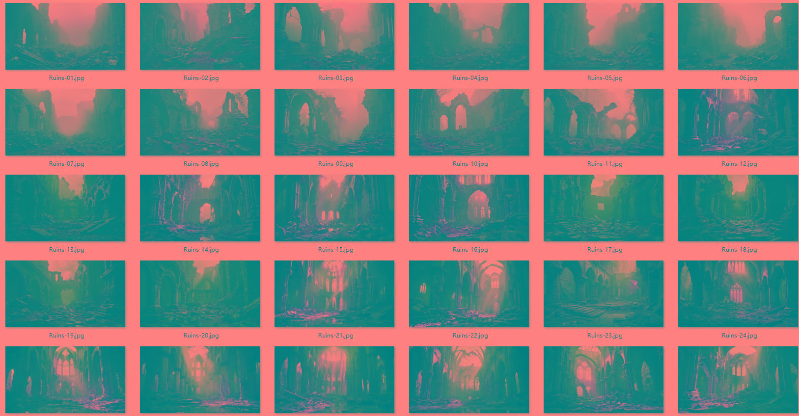 1600张科幻外星恐怖战争废墟环境背景 5K高清图片素材-易创云