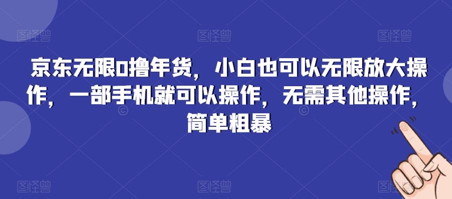 京东无限0撸年货,小白也可以无限放大操作,一部手机就可以操作,无需其他操作,简单粗暴-易创云