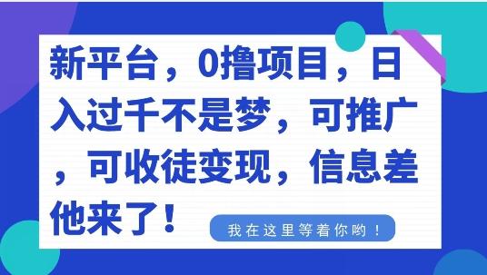 不要再花冤枉钱了，0撸项目，每天坚持，稳定1000+-易创云