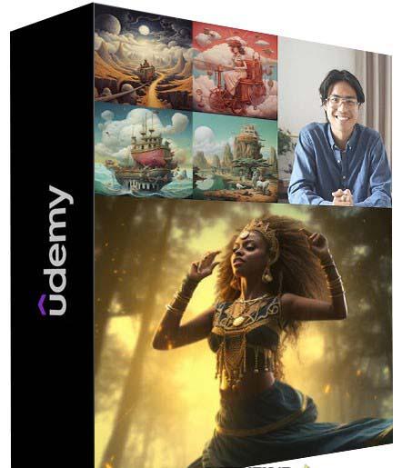 MidjourneyAI绘画艺术生成的大师级写作提示指南教程-8节视频课-中英字幕-易创云