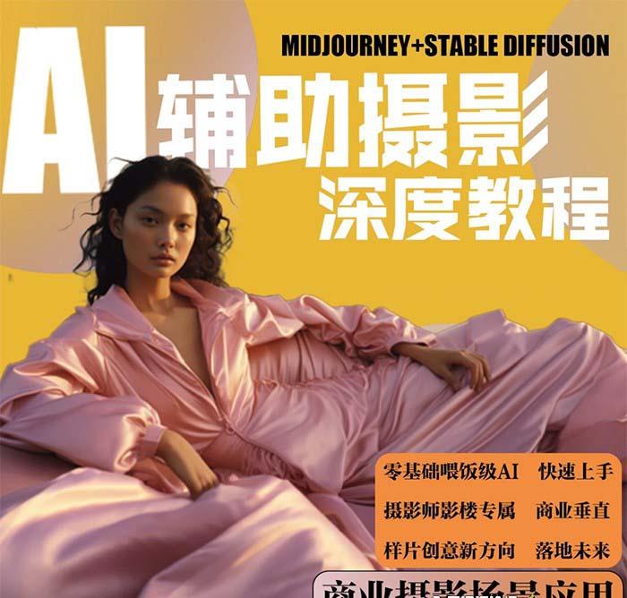 (8727期)2024年AI辅助摄影人工智能商业应用摄影课程(37节课)-易创云