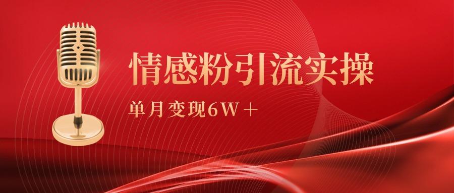 (9473期)单月变现6w+,情感粉引流变现实操课-易创云