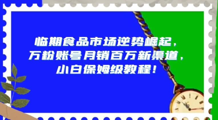 临期食品市场逆势崛起，万粉账号月销百万新渠道，小白保姆级教程【揭秘】-易创云