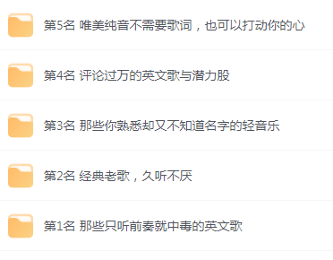 【无损音乐分享】网易云音乐收藏榜单前五名合集 精选好歌-易创云