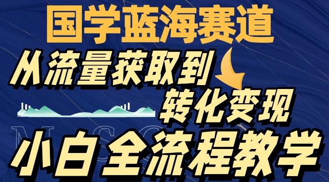 国学蓝海赛道，从流量获取，到转化变现，全流程教学-易创云