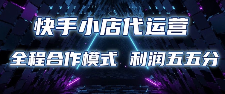 快手小店代运营 限时托管计划 合作模式 利润五五分成【揭秘】-易创云