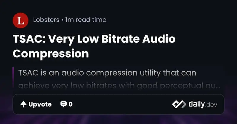 TSAC ｜音频压缩-易创云