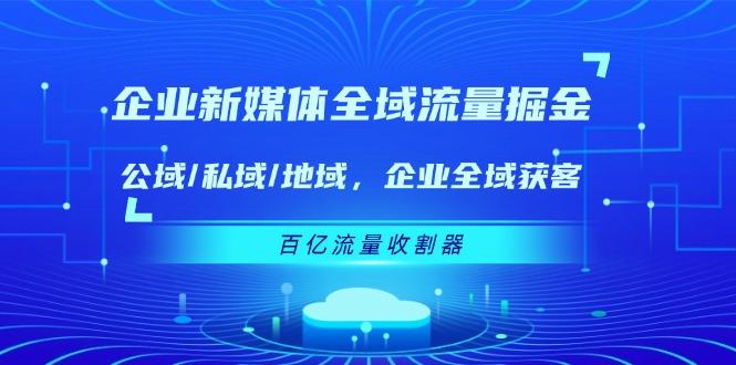 企业 新媒体 全域流量掘金:公域/私域/地域 企业全域获客 百亿流量 收割器-易创云