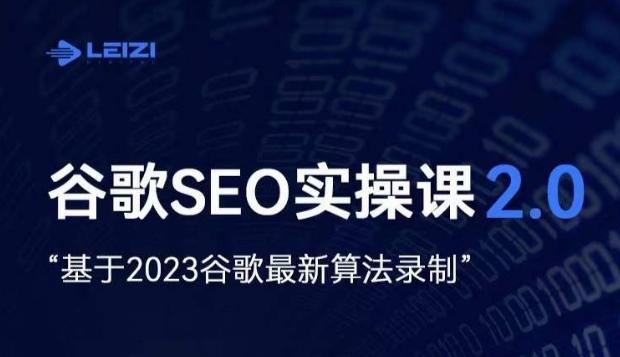雷子·谷歌SEO 2.0实战课,独立站询盘自由必备,基于2023谷歌最新算法录制-易创云