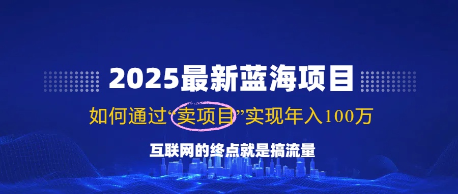 2025最新蓝海项目,零门槛轻松复制,月入10万+,新手也能操作!-易创云